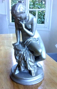 Statuette (34 cm)en céramique de Barthélémy FRISON XIX - Imagen 1 de 7