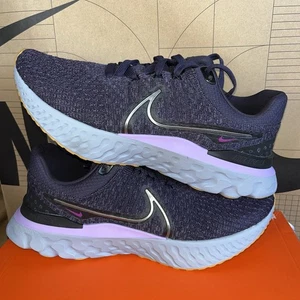 NUEVO Nike React Infinity Run Flyknit 3 Cave Púrpura Gris Para hombres Talla 9.5 DH5392-502 - Imagen 1 de 7