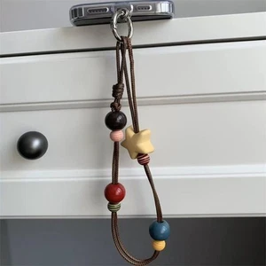Retro Star Beaded Phone Lanyard Wrist Strap Keychain Bag Pendant Ornaments Gifts - Zdjęcie 1 z 6