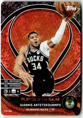 2025-26 Topps Match Attax NBA No. PG-GA Giannis Antetokounmpo Player of the Game - Bild 1 von 2
