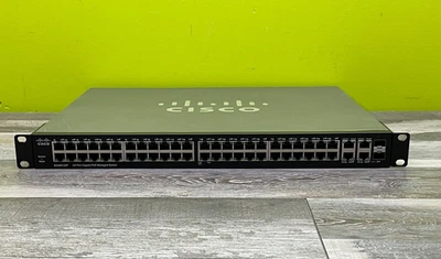 Cisco SG300-52P 52-Port Gigabit PoE Managed Network Switch - Image 1 of 4