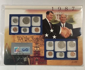 1987 US Mint Sets with Stamps and Story Card. - Picture 1 of 8