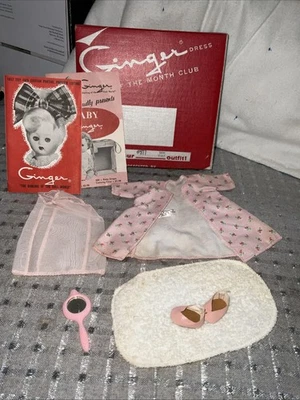 vintage cosmopolitan ginger doll Outfit Pink Nighty Shoes Clothes OB Ginny Muffy - Image 1 of 4