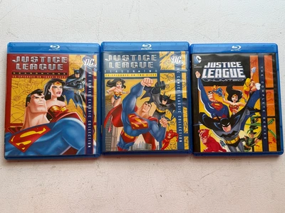 Justice League 1st & 2nd Season 1, 2 & Unlimited Complete Series Blu-ray Foto 1 de 4