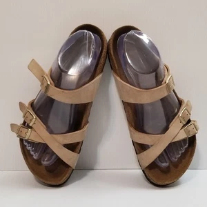 Birkenstock Womens FRANCA Sandcastle Beige Sandals Sz 39 /US 8 Slip On - Picture 1 of 13