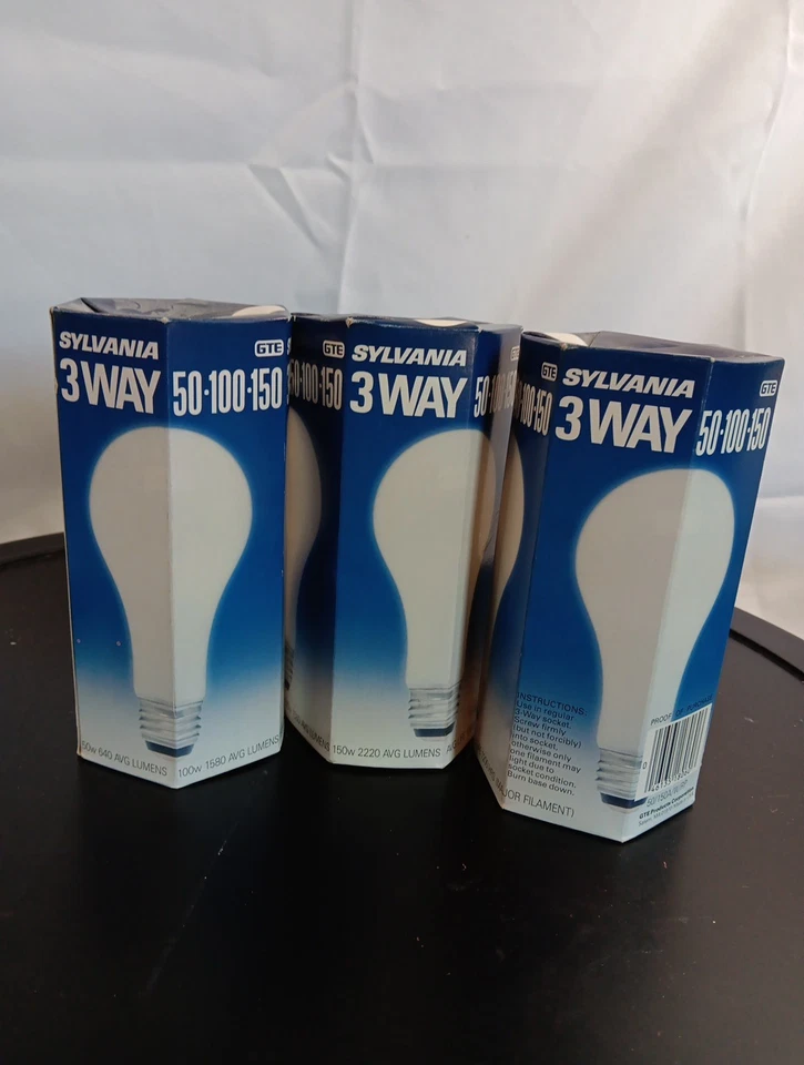 2 SYLVANIA S84888 50/150a/w/r A21 3-way Soft White Incandescent Light Bulb 120v