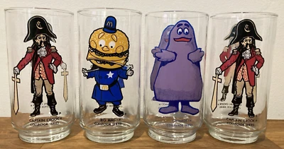 Vintage McDonalds COLLECTOR SERIES Glasses, Lot Of 4, 1970s - Image 1 of 4
