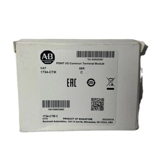 NEW AB 1734-CTM Series C Point I/O Common Terminal Module IN BOX Fast Ship 5pcs - Image 1 of 1