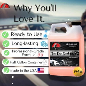 New Car Smell Premium Air Freshener and Odor Eliminator Car Fragrance, Half Gal. - Picture 1 of 10
