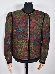 Vintage David Molho Paris Women's Blazer Jacket Quilt size 44 - Picture 1 of 10