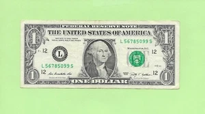 N1S .. 2009 $1 L 5678 5099 S .... LADDER NUMBER '5678' FRN - Picture 1 of 2