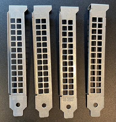 Lot 4 N680D Full Height PCI PCI-e Slot Blank Cover Vented Plate Dell Optiplex - Image 1 of 2