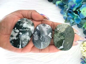 Moss Agate Palm Stone - UNIQUE Moss Agate Palmstone - High Quality Moss Agate - Picture 1 of 10