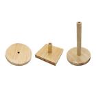 Wooden Table Lamp Base Stand Craft Durable Replace Easy Using Fittings