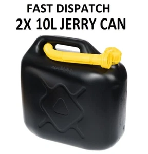 Jerry Can 2X10 Litre Car Storage Fuel Petrol Diesel Oil Container Vehicle Backup - Picture 1 of 5
