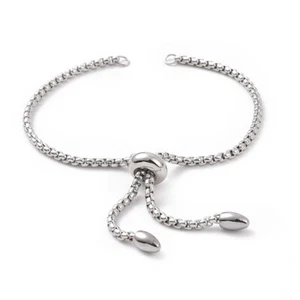 Edelstahl Slider Armband Rohling Schiebeverschluss verstellbar SERAJOSY - Bild 1 von 2