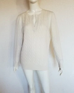 Gran Sasso super kuscheliger weicher 100% Kaschmir Pullover schlicht edel Zöpfen - Bild 1 von 11