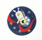 Rebecca Wood Space Monster Ornament Handpainted Needlepoint Canvas