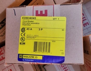 Square D EDB34045 3pole 45amp 480v circuit breaker type NF New box warranty! - Picture 1 of 2