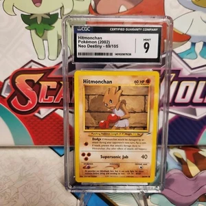 CGC 9 Hitmonchan 69/105 - Neo Destiny - Pokemon TCG - SHIPS FAST - Picture 1 of 2
