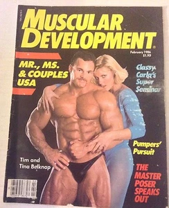 Muscular Development Magazine Tim And Tina Belknap February 1986 070617nonrh - Imagen 1 de 1
