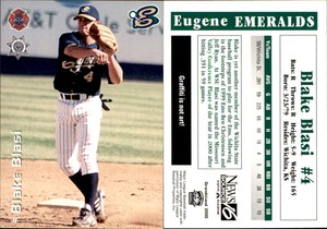 Blake Blasi 2000 Grandstand Eugene Emeralds #NNO Card *AutographDen*