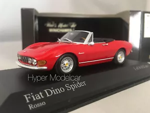 MINICHAMPS 1/43 FIAT DINO SPIDER 1972 RED ART.400121430 - Picture 1 of 5