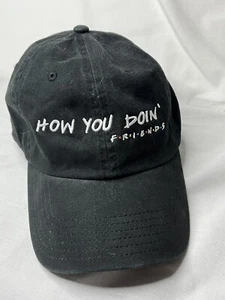 Gorra de baile ajustable Friends TV Show 'How You Doin' FRIENDS SOMBRERO NEGRO Joey - Imagen 1 de 3