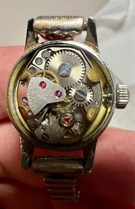 Vintage working keeps time Westclox wind up watch 10kGF 17 Jewels stretch band - Picture 1 of 6