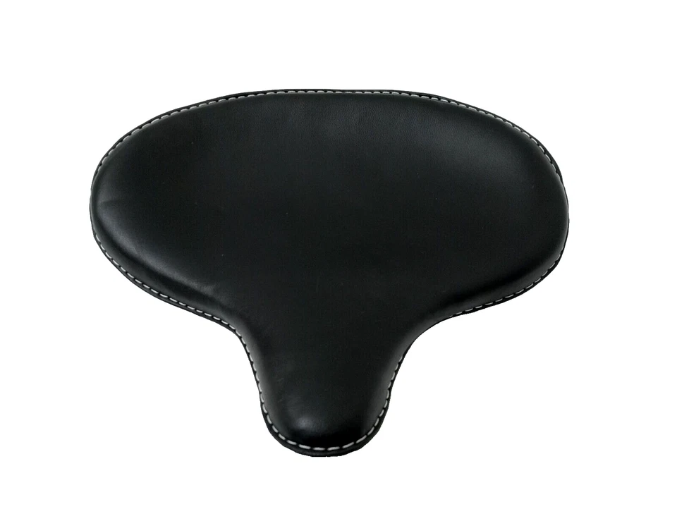 Genuine Leather HARLEY WLA WLC VL UL EL WL KNUCKLEHEAD SOLO SEAT FLATHEAD BLACK - Image 1 of 4