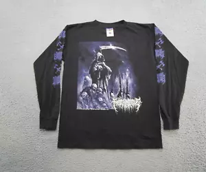 Camisa gráfica Fantasy Initiative para hombre manga larga calaveras parca talla M EE. UU. - Imagen 1 de 12
