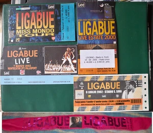 4BIGLIETTI LIGABUE  MISS MONDO 99 LIVE EST 2000 MILANO 02 MONTECATINI 03 SCIARPA - Picture 1 of 1
