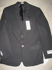 New boys Calvin Klein 14 suit jacket 8% wool navy blue 2 button lined