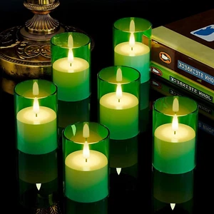 6Pack Flickering Flameless Candles with Timer, LED Candles Battery Powered, Smal - Picture 1 of 7
