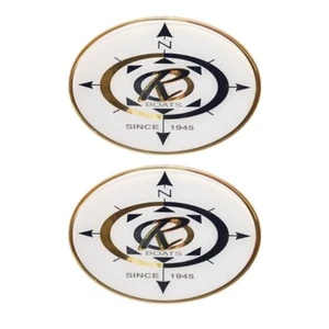 Rinker Boat Raised Logo Decal 6870-01 | Since 1945 Directional 2PC - Picture 1 of 2