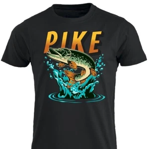 Camiseta Pike Divertida Northern Pike Pescador Camiseta Papá Pescador Pescador Abuelo - Imagen 1 de 41