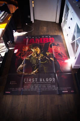 Rambo First Blood großes französisches Vintage Filmplakat Original R2019 - Bild 1 von 4