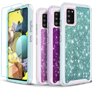 For Samsung Galaxy A02S Case Phone Cover Shockproof + Tempered Glass Screen - Picture 1 of 27