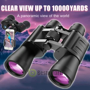 100x180 Autofocus Binoculars Powerful Long Range Fixed Focus Telescope Goggles - Picture 1 of 70