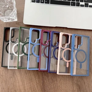 Für Samsung Galaxy S23 Ultra Plus klare stoßfeste magnetische Hybrid Hülle Cover - Bild 1 von 13