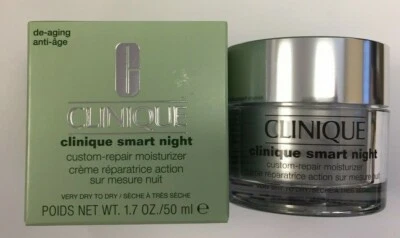NIB Clinique Smart Night Custom-Repair Moisturizer 1.7 oz/50ml Very Dry To Dry 1 - Image 1 of 2