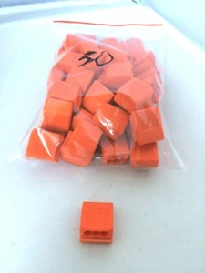 KLEINHUIS 2003/2.5/3 TUERCA P 12-20 AWG CONECTOR DE ALAMBRE EMPUJE BOLSA NARANJA DE 50 PIEZAS - Imagen 1 de 1