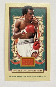 2013 Panini Golden Age Mini American Caramel Blue Back #112 Sugar Ray Leonard