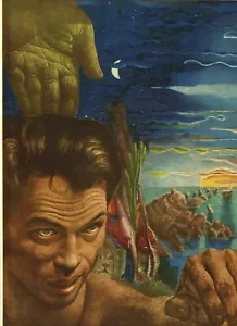 Guy Rowe. "Creation". Vintage 1949 Religious Biblical Lithograph Print. 9 X 12 - Picture 1 of 1
