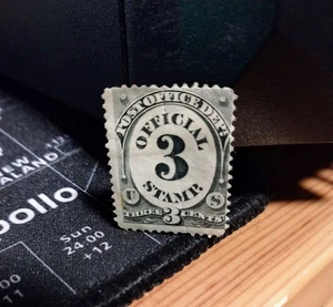 US SCOTT #O108 POST OFFICE DEPT 3-CENT OFFICIAL STAMP MH - Rough - Bild 1 von 2