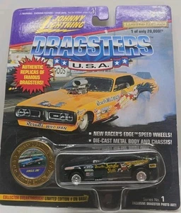 Vintage Johnny Lightning DRAGSTERS USA JUNGLE JIM Dark Green Limited 1st Series - Bild 1 von 2