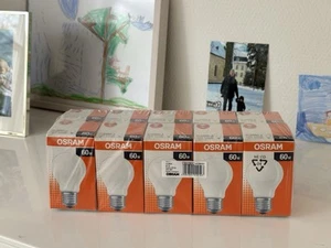 produziert in der EU (!), 10 x OSRAM Glühbirne 60 W matt, E27, dimmbar - Bild 1 von 5