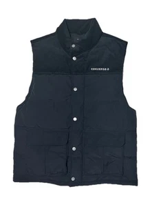 Converse All Star Down Fill Sleeveless Puffer Zip Vest Black Size XL $140 - Picture 1 of 4