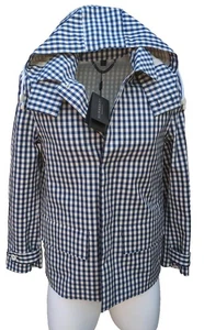 Burberry Herren Regenjacke Italy XS IT 46 UK 36" Brust Gingham Blau Neu Prorsum - Bild 1 von 16