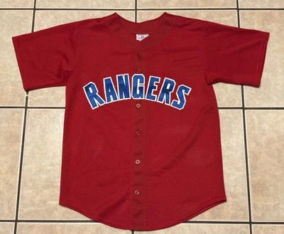 Vintage 90s Mickey Tettleton Teamwork Jersey XL Texas Rangers Nolan Ryan Pudge - Image 1 of 4